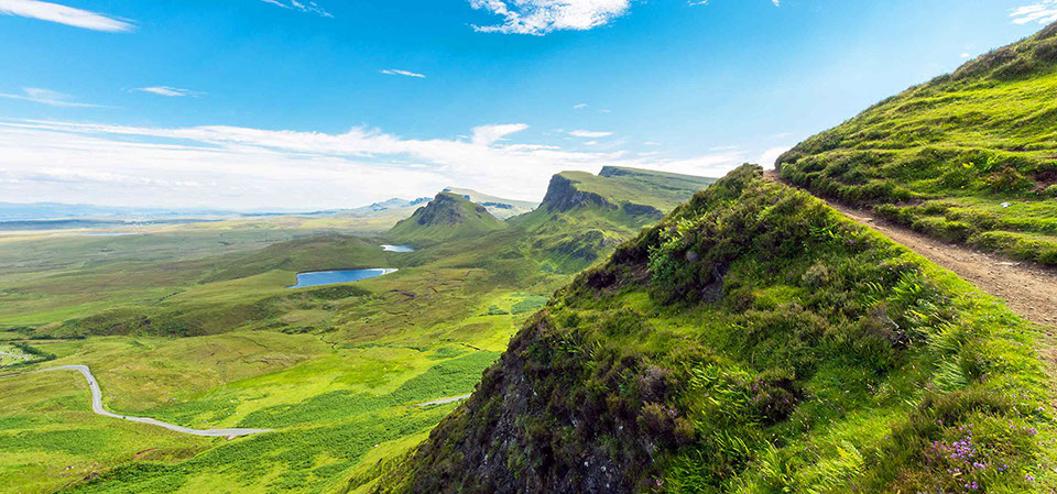 Enjoy walking at the stunning Quiraing on the Isle of Skye
