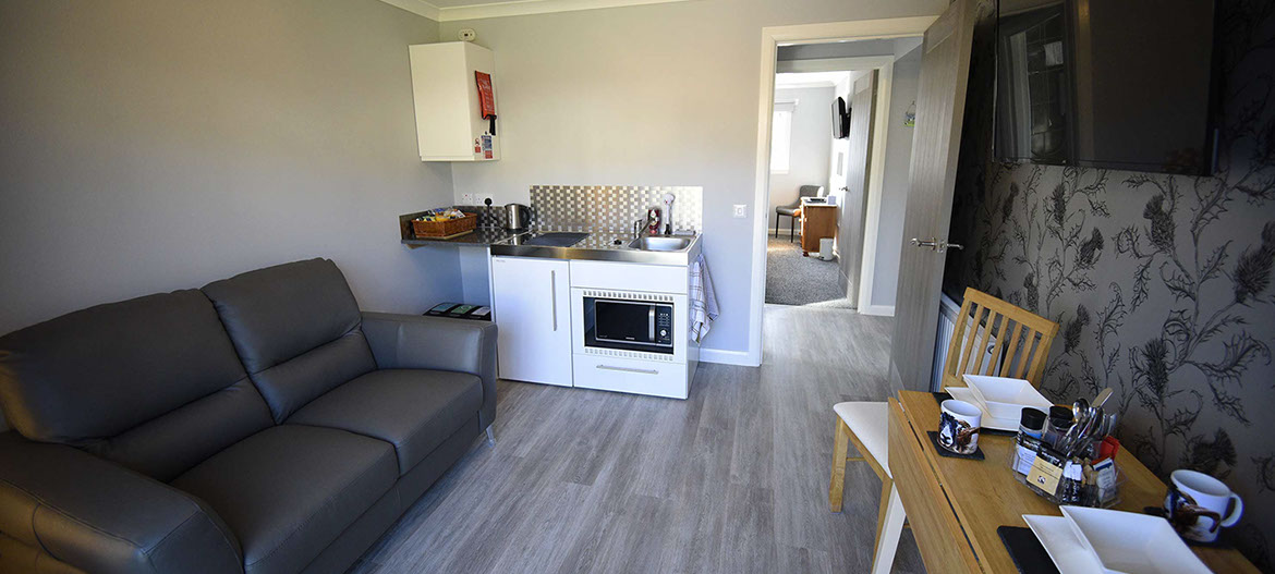 Our self catering accommodation in Portree has an open plan design with kitchenette